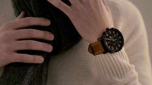 Pierre Lannier montre homme aviateur