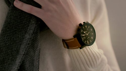 Pierre Lannier montre homme aviateur