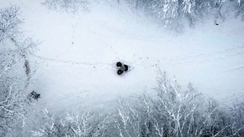 Drone hiver nature