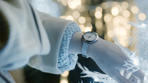 Pierre Lannier montre femme noel