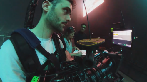Stromae tournage caméra scène
